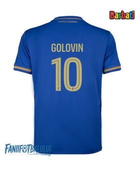 AS Monaco Aleksandr Golovin #10 Tricou Fotbal Replică 2025-26 Barbati Deplasare